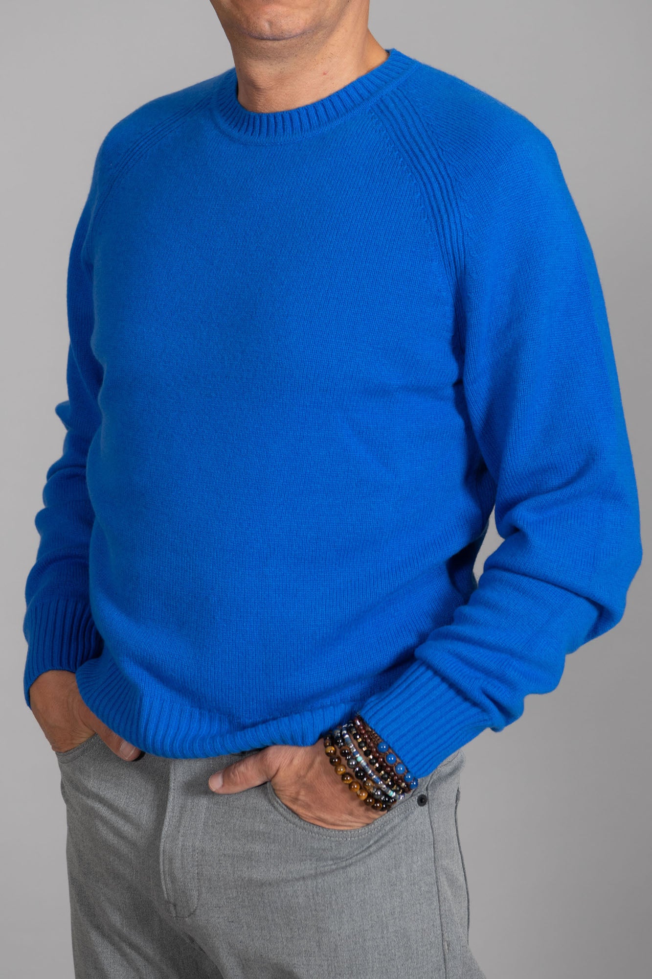 BOSS | MAGLIONE BLU ELETTRICO